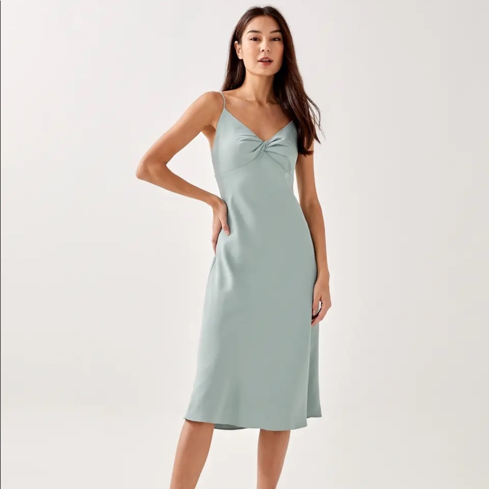 Love Bonito Seafoam Green Spaghetti Strap Ivrina Dress Size S